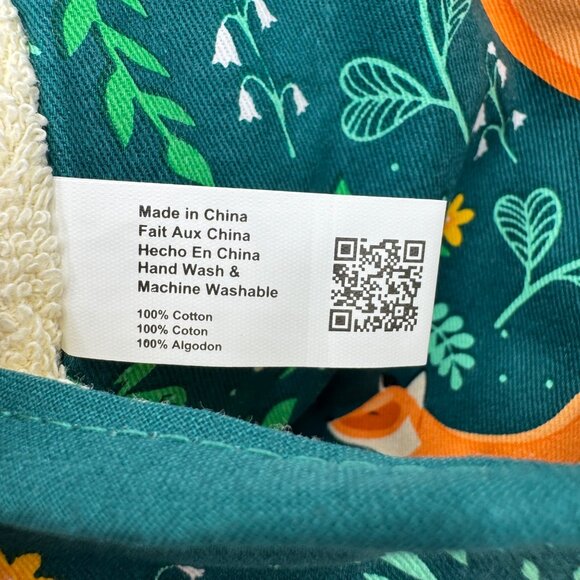 Pot holders heat resistance Fox Print pocket terry cloth lined NWOT - Picture 7 of 13